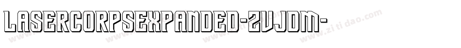 LaserCorpsExpanded-ZVJdm字体转换