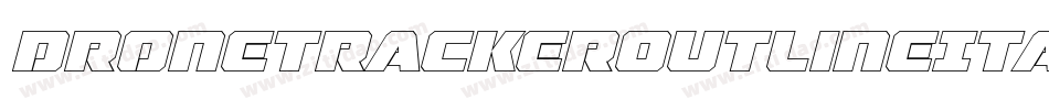 DroneTrackerOutlineItalic-mAya字体转换