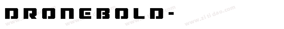 DroneBold字体转换