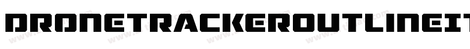 DroneTrackerOutlineItalic-mAya字体转换
