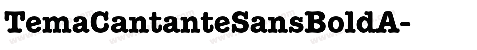 TemaCantanteSansBoldA字体转换