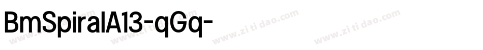 BmSpiralA13-qGq字体转换