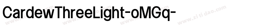 CardewThreeLight-oMGq字体转换