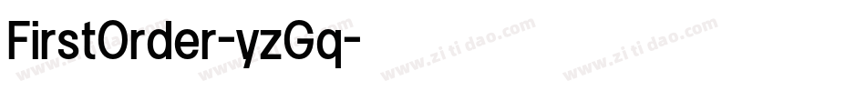 FirstOrder-yzGq字体转换