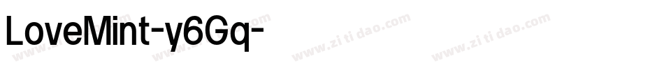 LoveMint-y6Gq字体转换 LoveMint-y6Gq字体转换