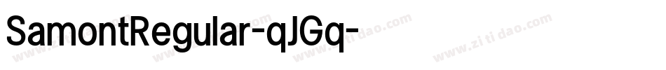 SamontRegular-qJGq字体转换