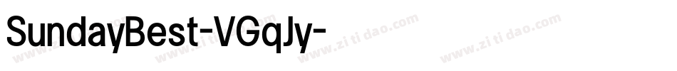 SundayBest-VGqJy字体转换