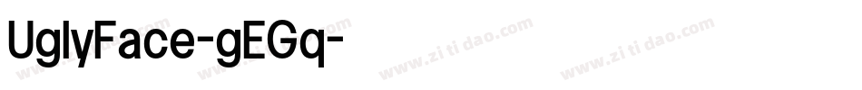 UglyFace-gEGq字体转换