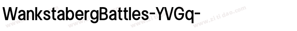 WankstabergBattles-YVGq字体转换