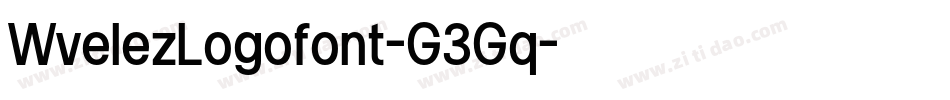 WvelezLogofont-G3Gq字体转换