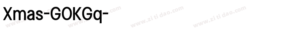 Xmas-GOKGq字体转换