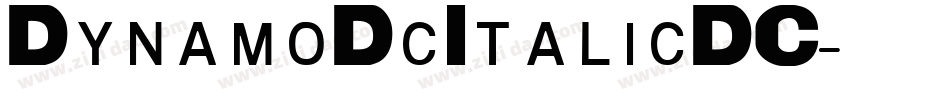 DynamoDcItalicDC字体转换