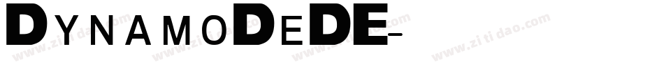 DynamoDeDE字体转换