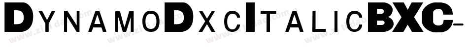 DynamoDxcItalicBXC字体转换