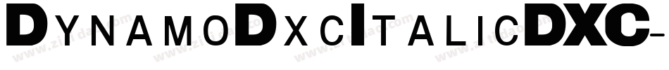 DynamoDxcItalicDXC字体转换
