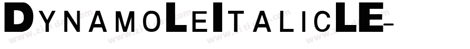 DynamoLeItalicLE字体转换