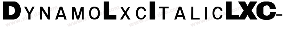 DynamoLxcItalicLXC字体转换