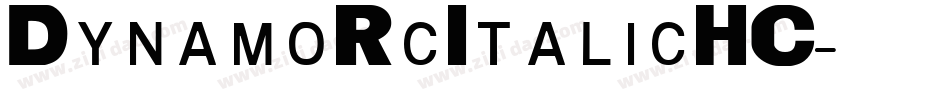 DynamoRcItalicHC字体转换