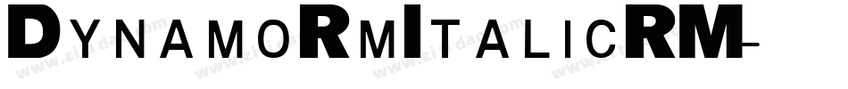 DynamoRmItalicRM字体转换
