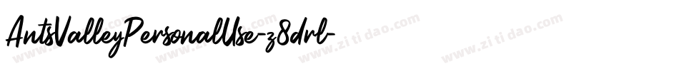 AntsValleyPersonalUse-z8drl字体转换