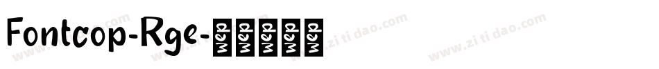 Fontcop-Rge字体转换