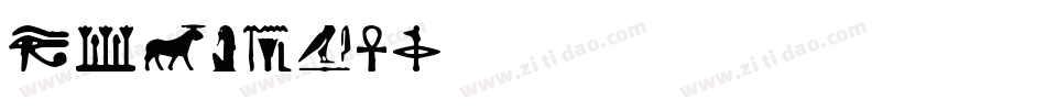 Egyptian字体转换