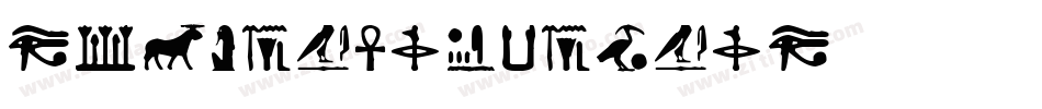 EgyptianOutline字体转换