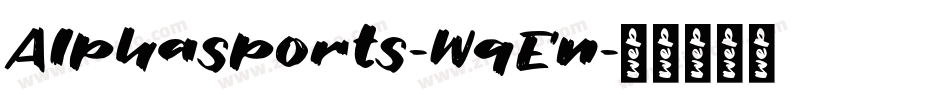 Alphasports-WqEn字体转换