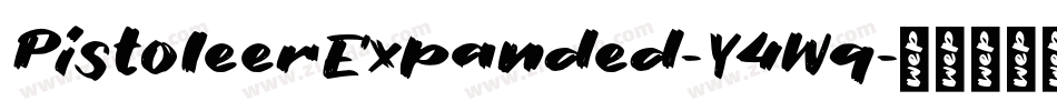 PistoleerExpanded-Y4Wq字体转换