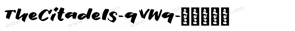 TheCitadels-qVWq字体转换