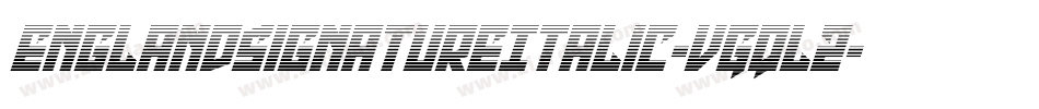 EnglandSignatureItalic-VGqLz字体转换