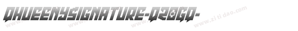 QhueenySignature-qZ0Gq字体转换