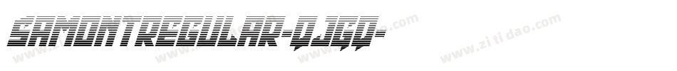 SamontRegular-qJGq字体转换