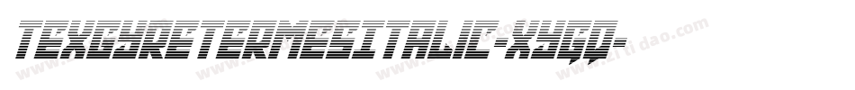 TexgyretermesItalic-xyGq字体转换