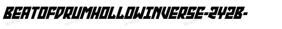 BeatOfDrumHollowInverse-ZYzB字体转换