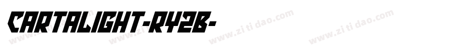CartaLight-rYzB字体转换