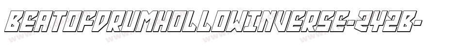 BeatOfDrumHollowInverse-ZYzB字体转换