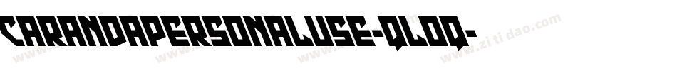 CarandaPersonalUse-qLOq字体转换