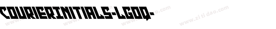 CourierInitials-lgOq字体转换