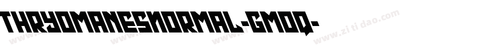 ThryomanesNormal-gmOq字体转换