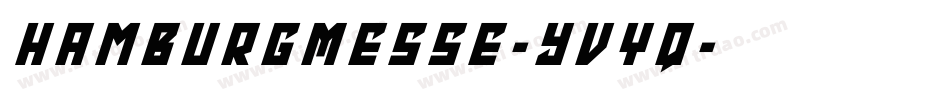 HamburgMesse-yVYq字体转换