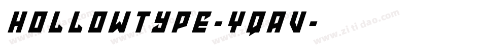HollowType-YqAv字体转换