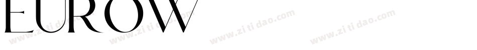 EUROW生成器字体转换