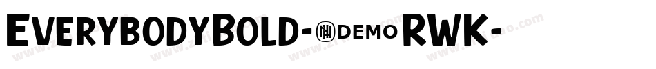 EverybodyBold-2RWK字体转换
