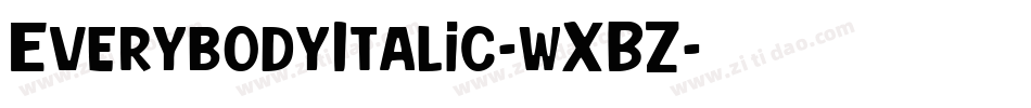 EverybodyItalic-wXBZ字体转换