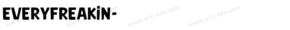 everyfreakin字体转换
