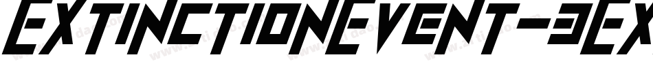 ExtinctionEvent-3EXp字体转换