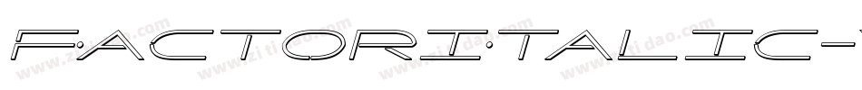 FactorItalic-Va30字体转换