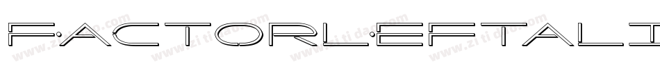 FactorLeftalic-J7LE字体转换