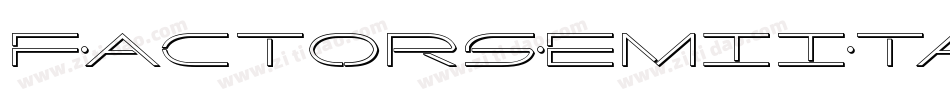 FactorSemiItalic-G2my字体转换